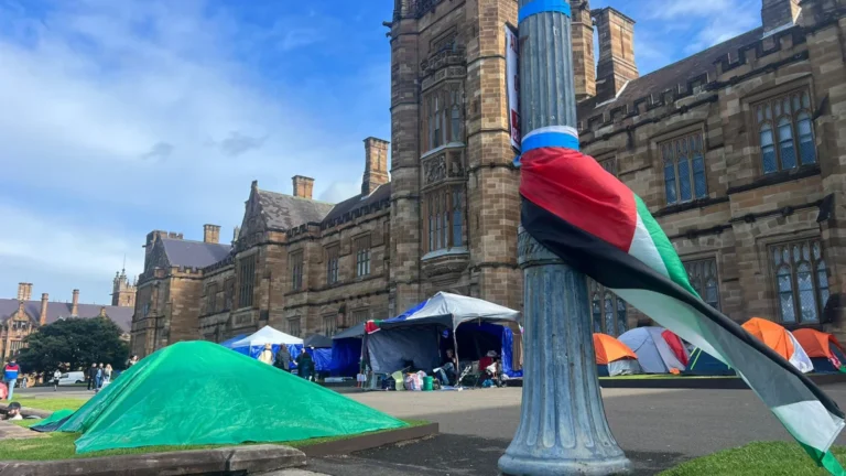 Protes mahasiswa Australia menunjukkan perpecahan di kampus AS