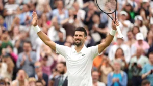 Novak Djokovic memenangkan pertandingan pertamanya di Wimbledon 